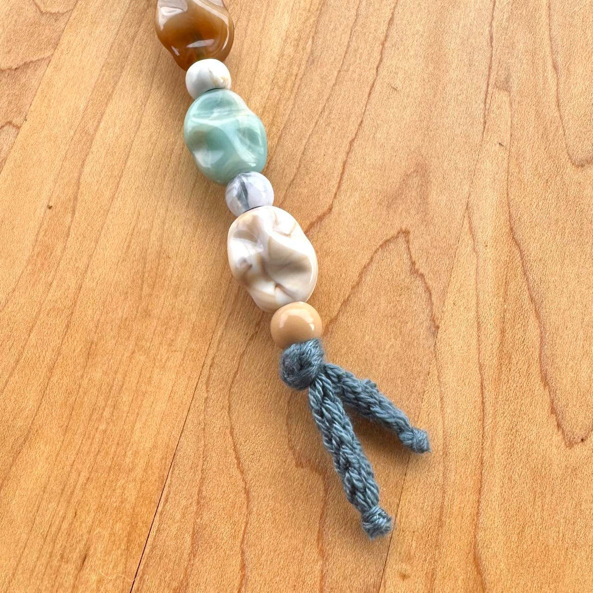 Beaded Bag Charm - Handmade