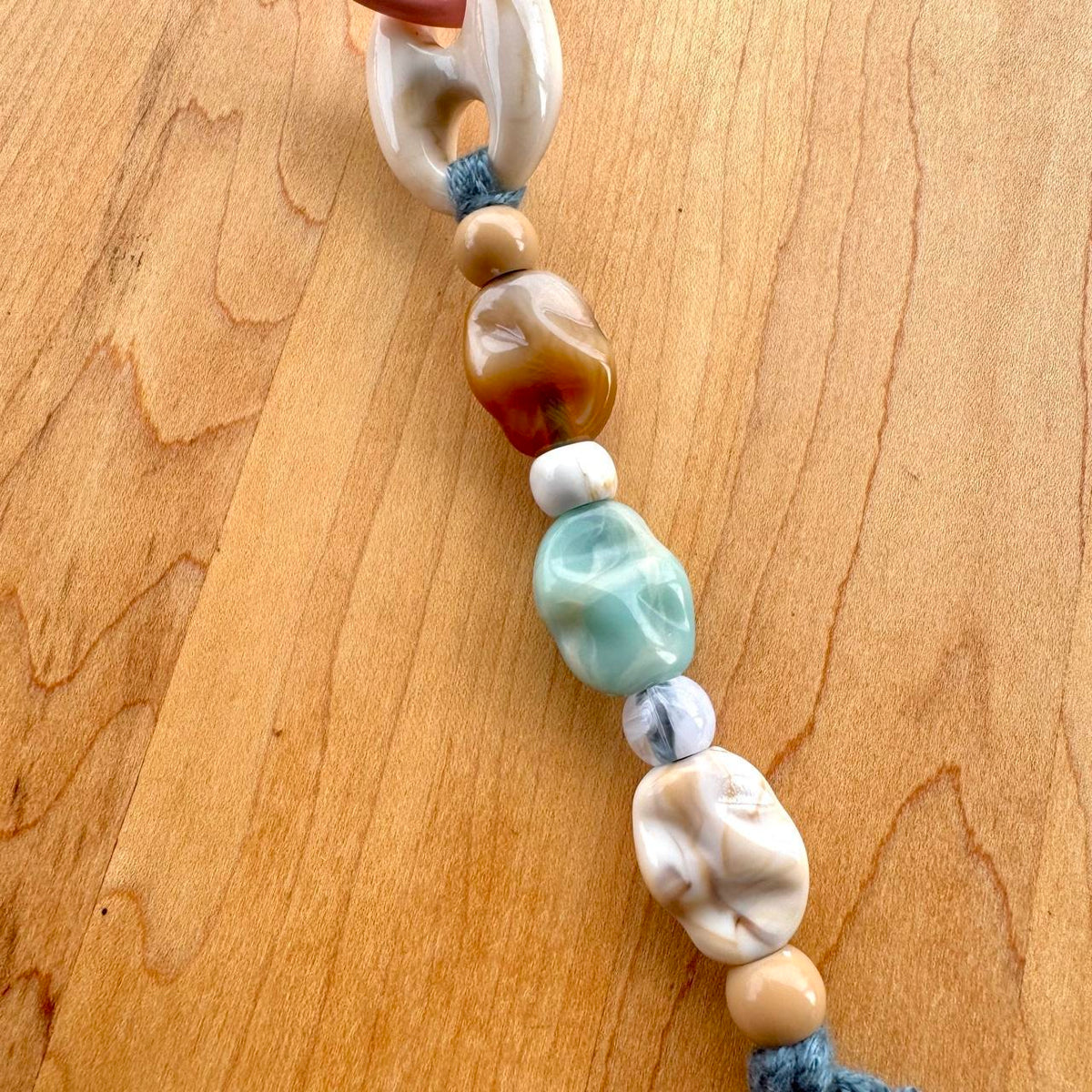 Beaded Bag Charm - Handmade