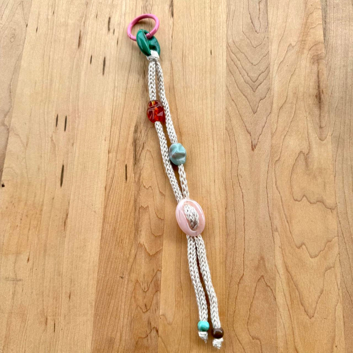 Beaded Bag Charm - Handmade