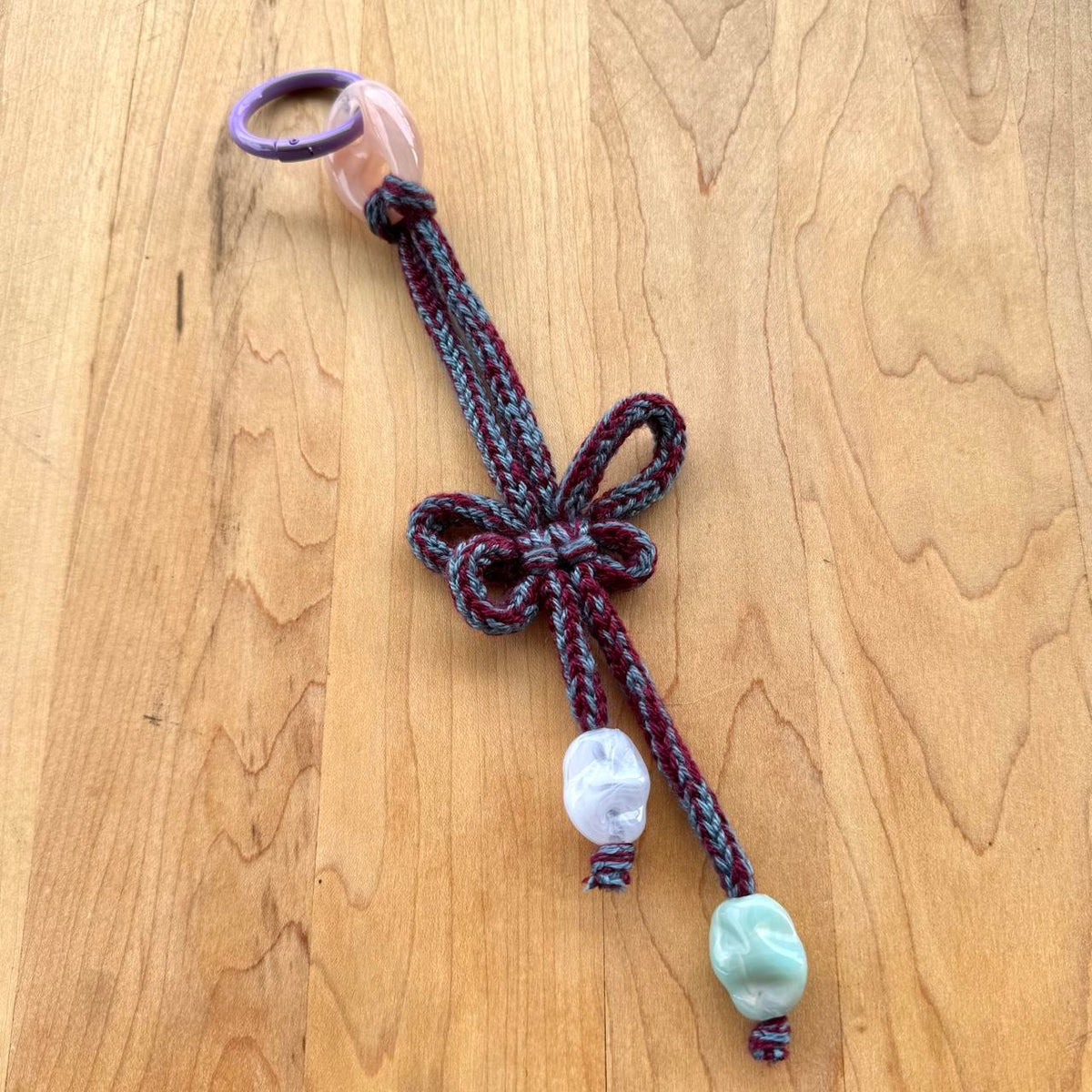 Butterfly Knot Bag Charm - Handmade