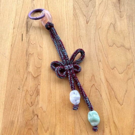 Butterfly Knot Bag Charm - Handmade