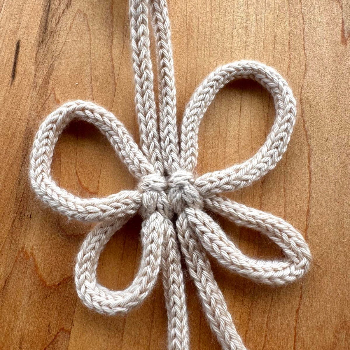 Butterfly Knot Bag Charm - Handmade