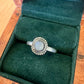 Sz 9 Moonstone Ring - Sterling Silver