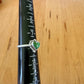 Sz 8 Heart Shaped Green Turquoise Ring - Sterling Silver
