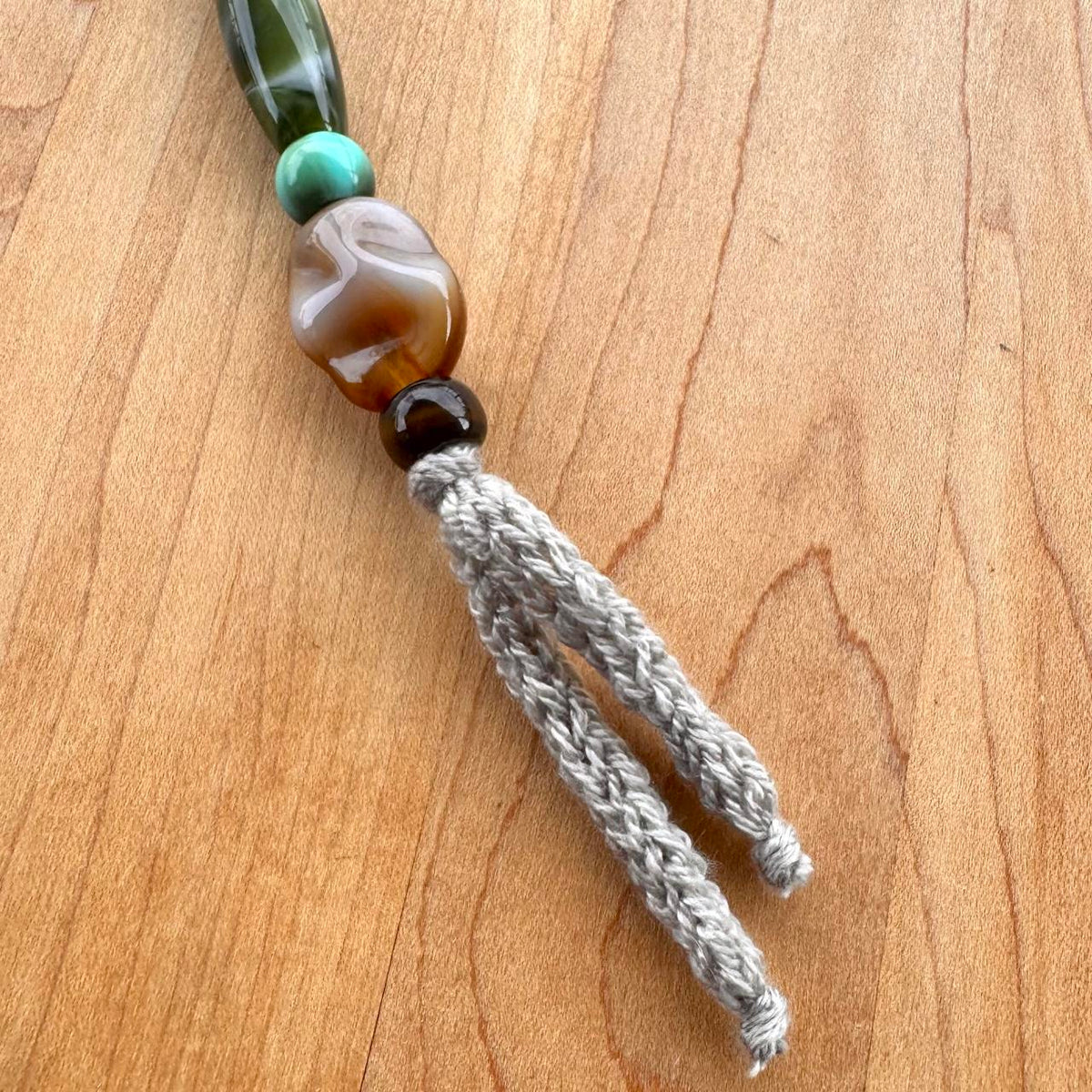 Beaded Bag Charm - Handmade