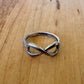 Sz 8 Infinity Ring - Sterling Silver