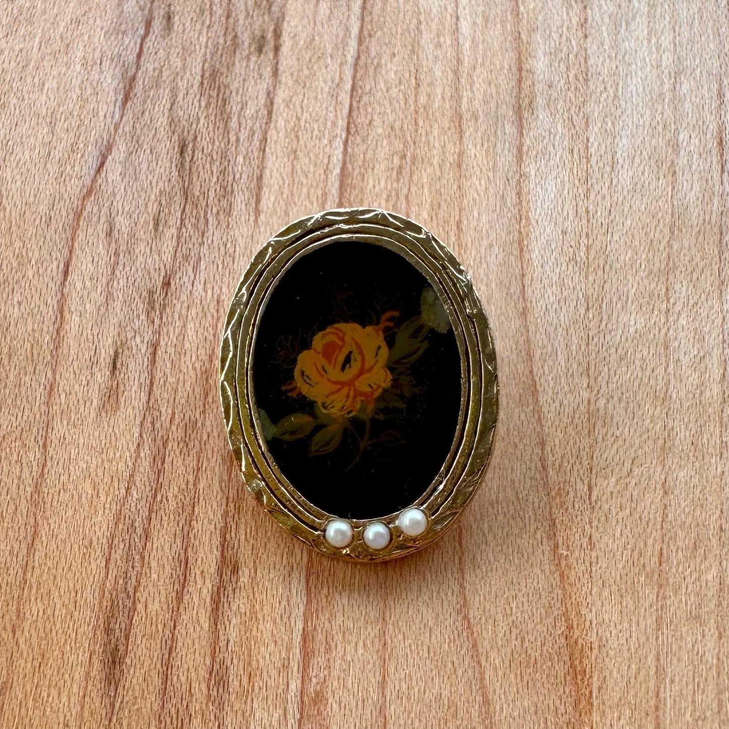 Mini Rose Brooch - Vintage