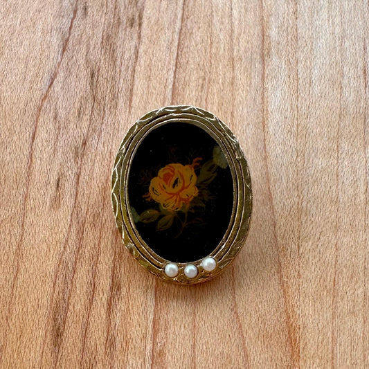 Mini Rose Brooch - Vintage