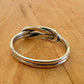 Sz 10 Double Knot Band Ring - Sterling Silver
