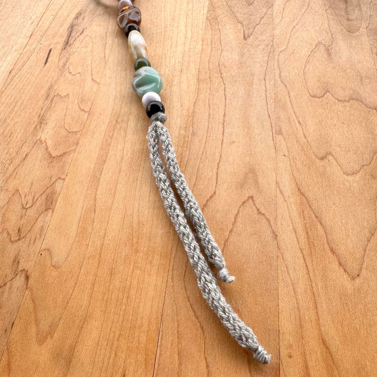 Beaded Bag Charm - Handmade