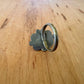 Sz 6 Vintage Taxco Stone Ring - Sterling Silver