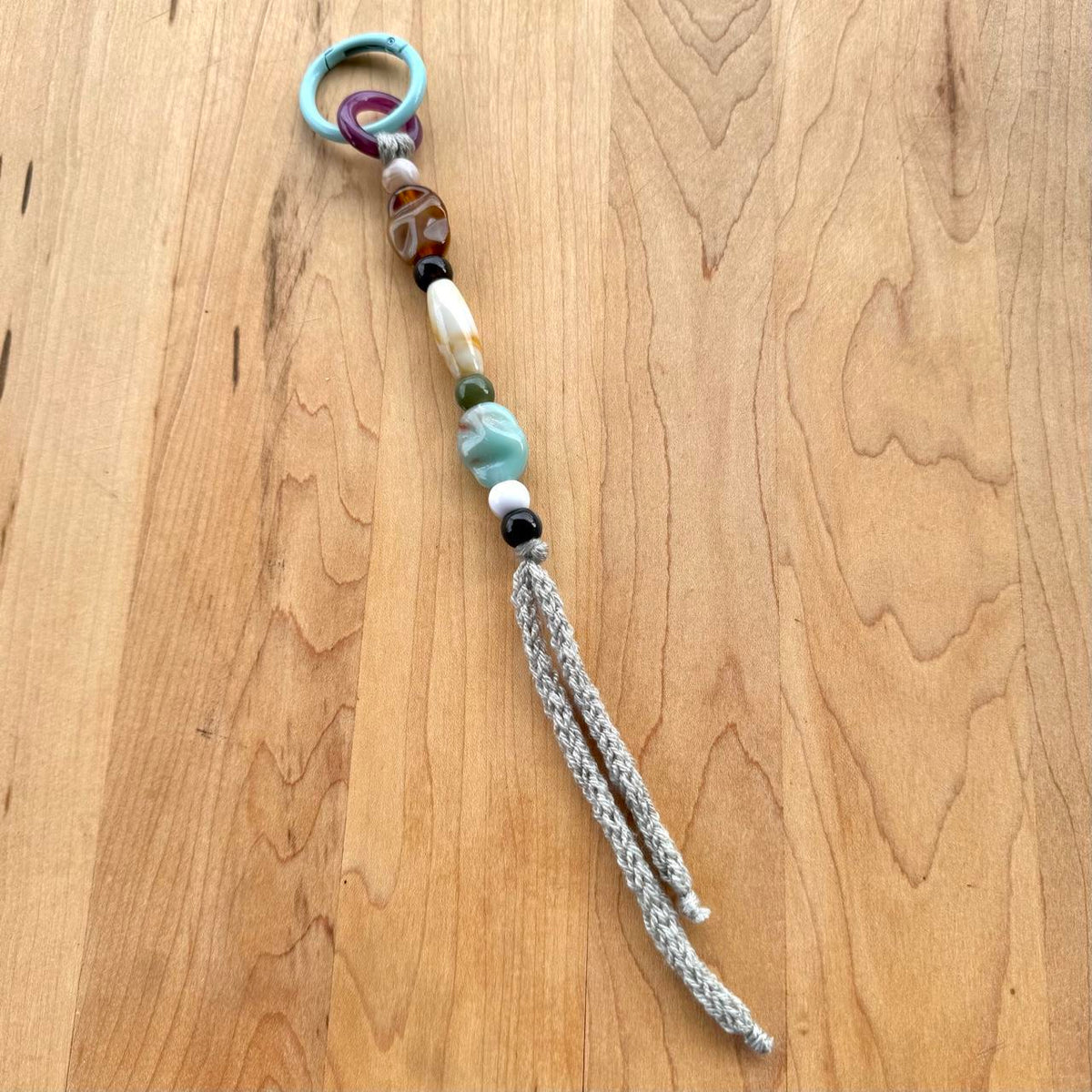 Beaded Bag Charm - Handmade
