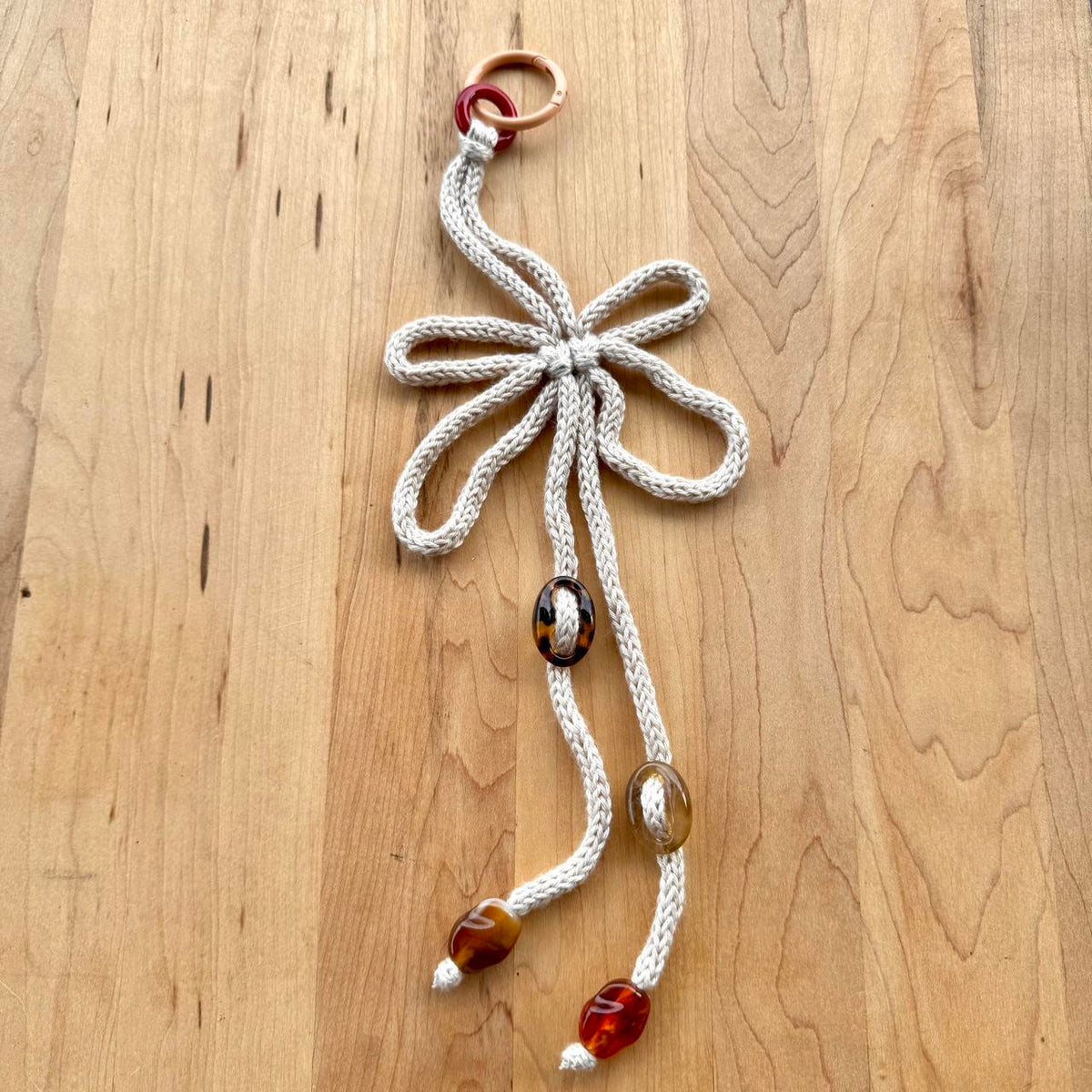 Butterfly Knot Bag Charm - Handmade