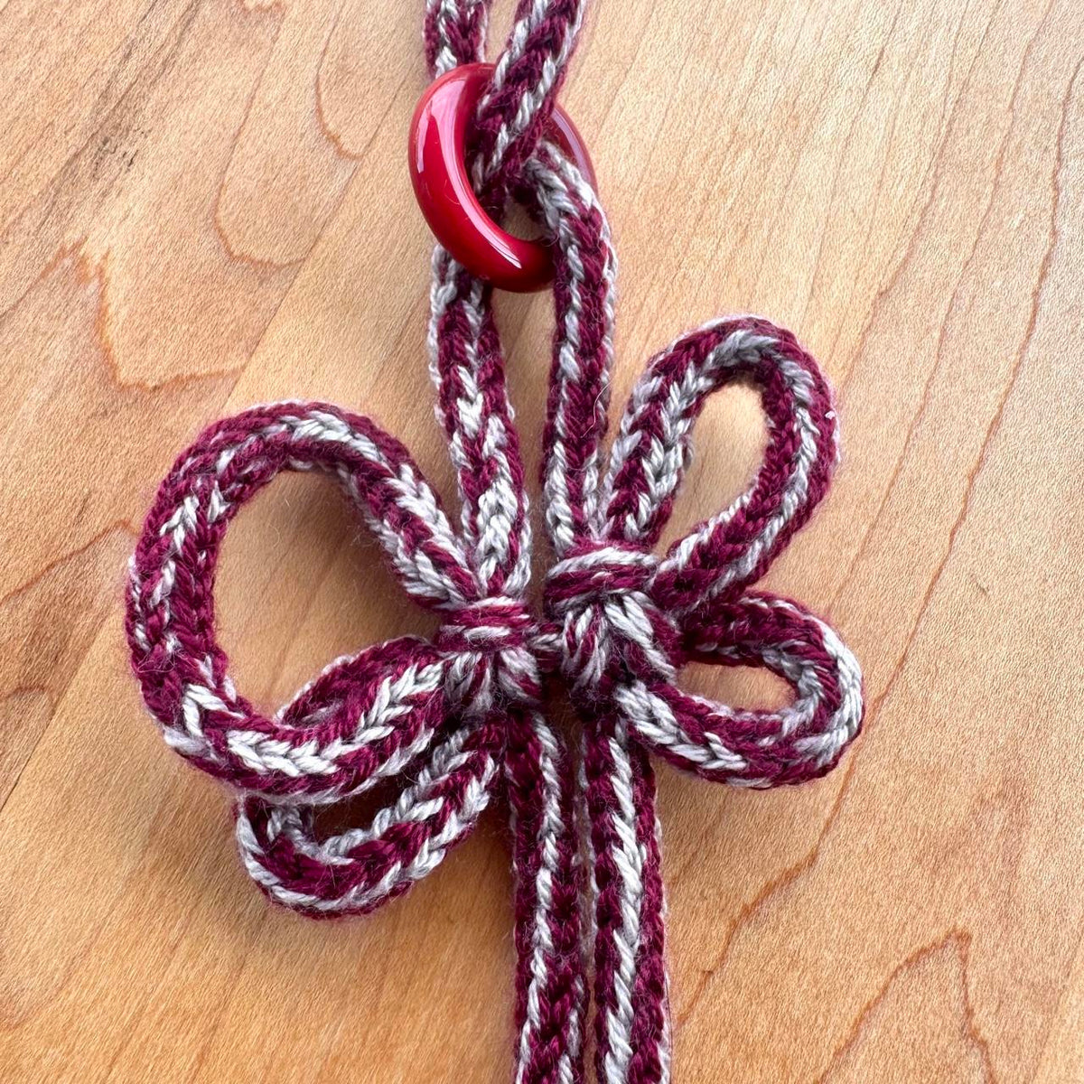 Butterfly Knot Bag Charm - Handmade