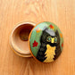 Hand Painted Trinket Box - Tuxedo Cat
