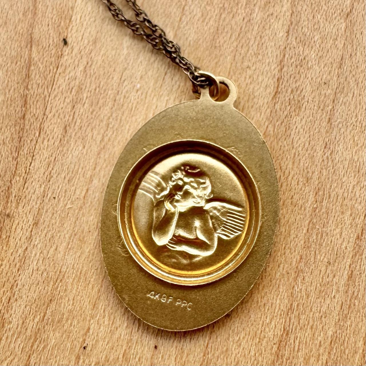 Cherub Pendant - 14K Plated